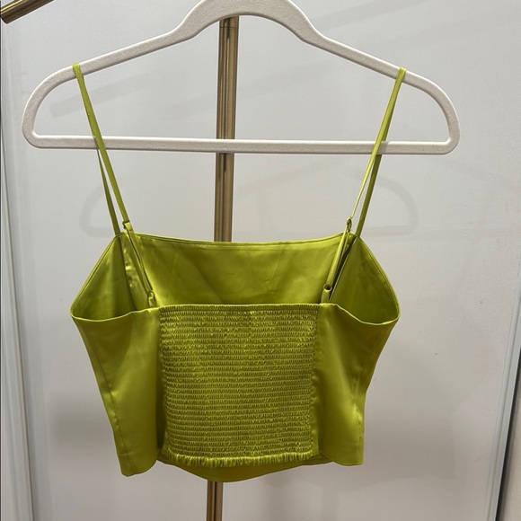 Lime Green Spaghetti Strap Top - Picture 4 of 4